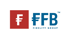 Logo der FFB Fidelity Group mit weißem F in rotem Quadrat und blauem Schriftzug auf weißem Hintergrund.