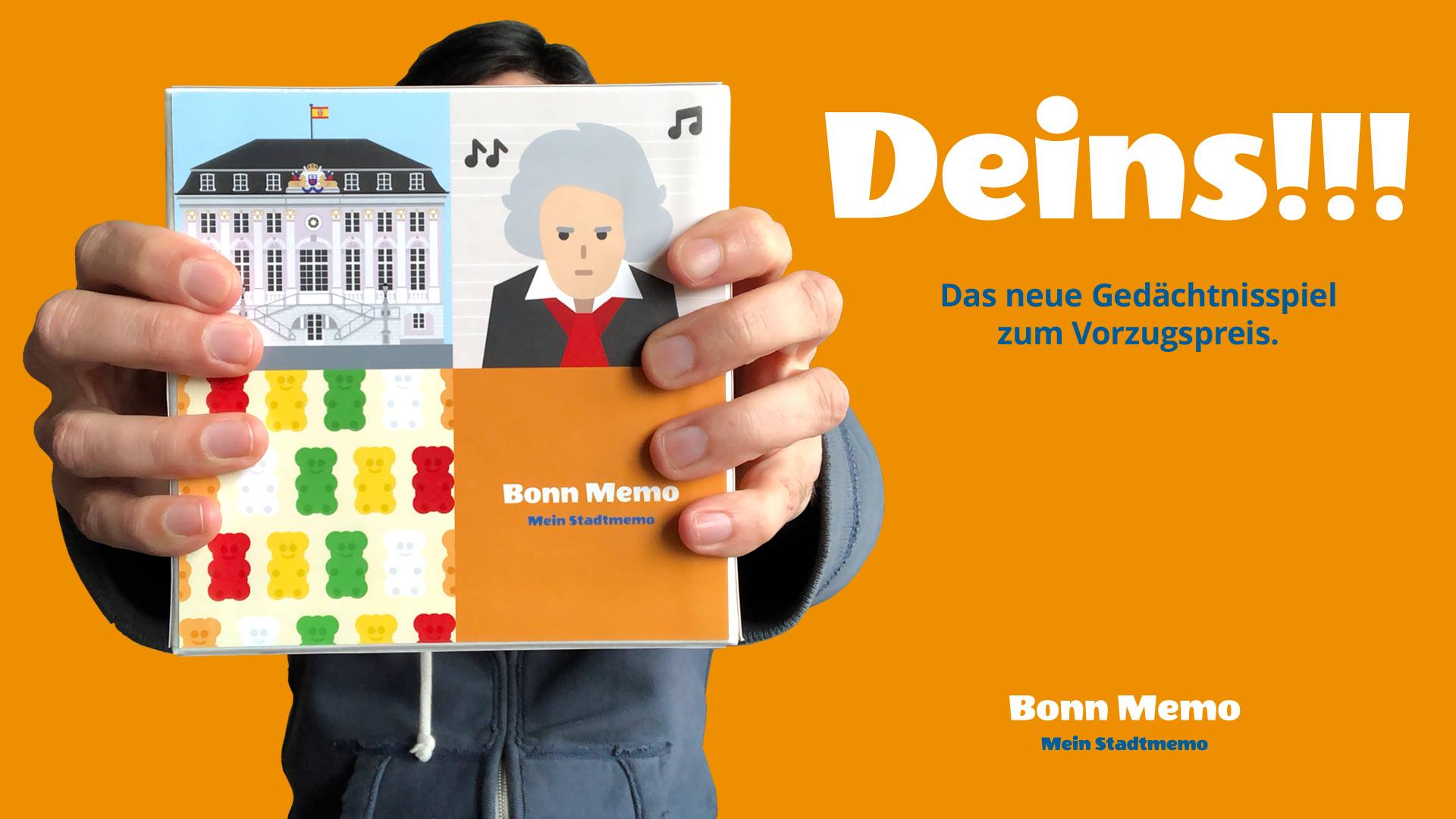 Werbemotiv der Bonn-Memo-Kampagne zur Vorbestellung
