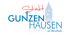 Logo der Stadt Gunzenhausen mit rotem "Stadt", blauem "Gunzenhausen" und einem hellblauen Turm.