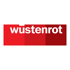 Rotes Rechteck mit weißem Schriftzug "wustenrot" in Kleinbuchstaben.