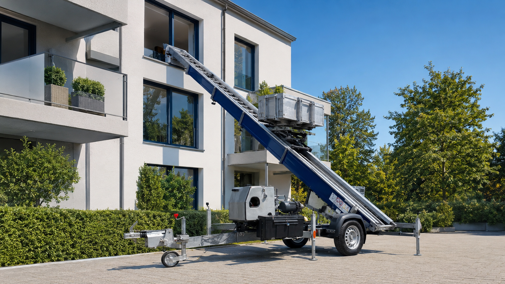 Umzugslift für Möbeltransport über Balkon
