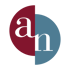 Ein Kreis, halb rot mit "a", halb blau mit "n", auf grünem Hintergrund.