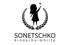 Logo von Sonetschko Kinderheimhilfe mit einem Kind, das einen Zauberstab in einem Lorbeerkranz hält.
