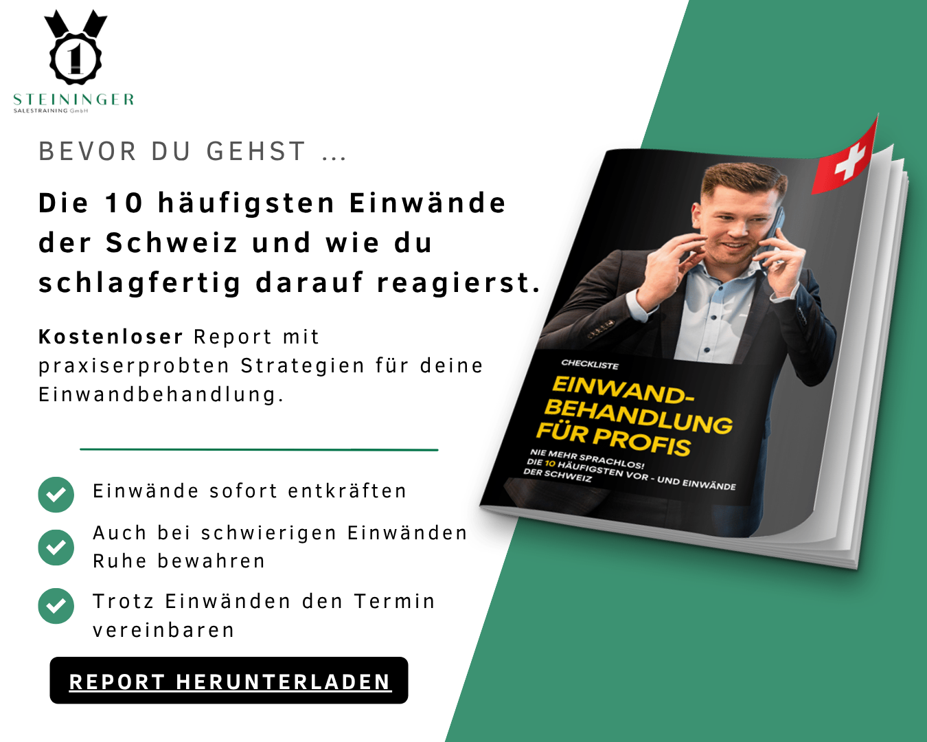 Kostenloser Report Einwandbehandlung