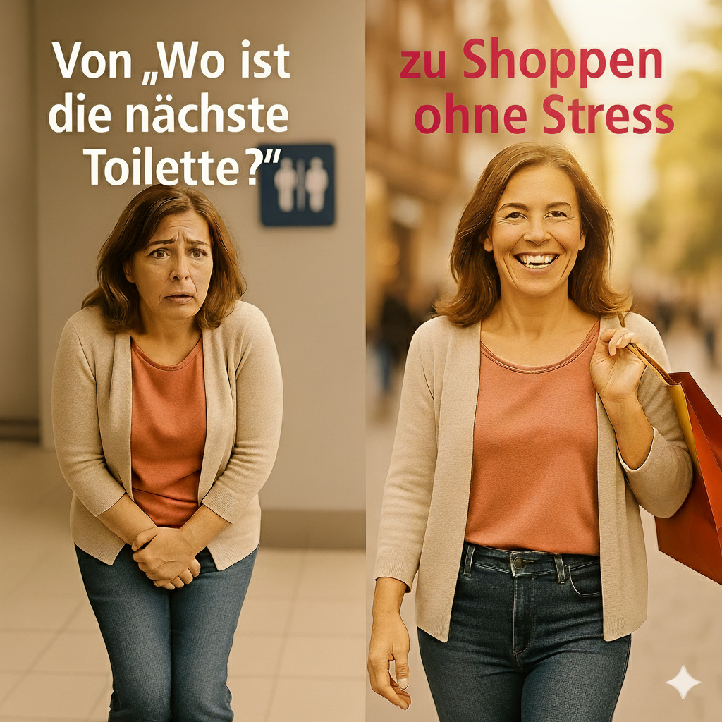 Frau vor und nach dem Coaching