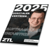 Magazin-Cover „2025 Digitaler Vertrieb, Auftragslage Industrie“ mit lächelndem jungen Mann mit Brille, Sven Jung.