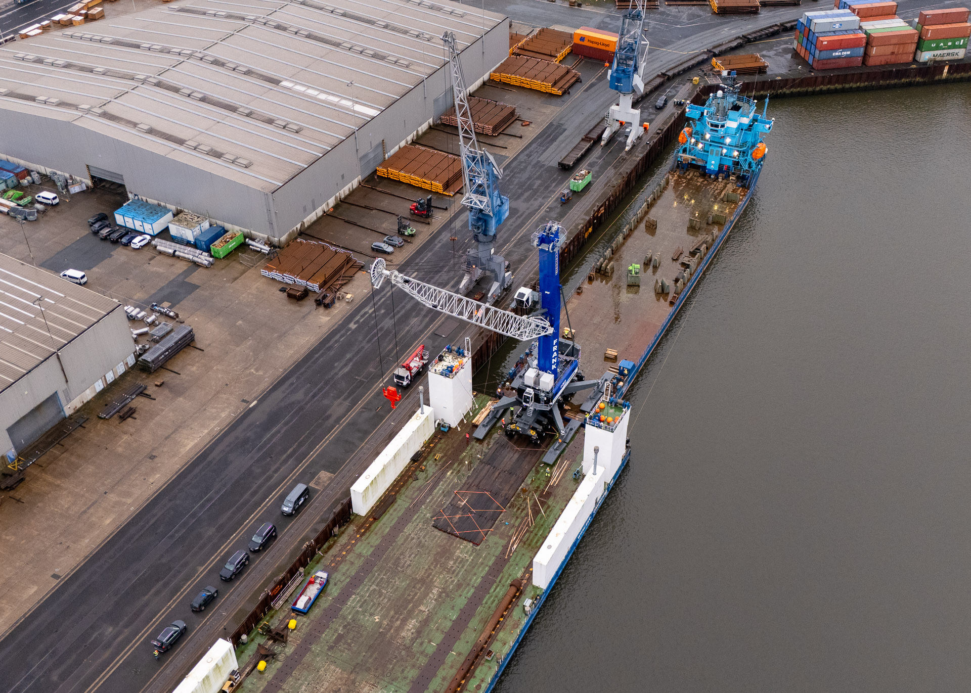 Hafen aus der Vogelperspektive