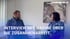 Mann und Frau unterhalten sich vor einem Leopardenbild. Text: INTERVIEW MIT NADINE ÜBER DIE ZUSAMMENARBEIT.