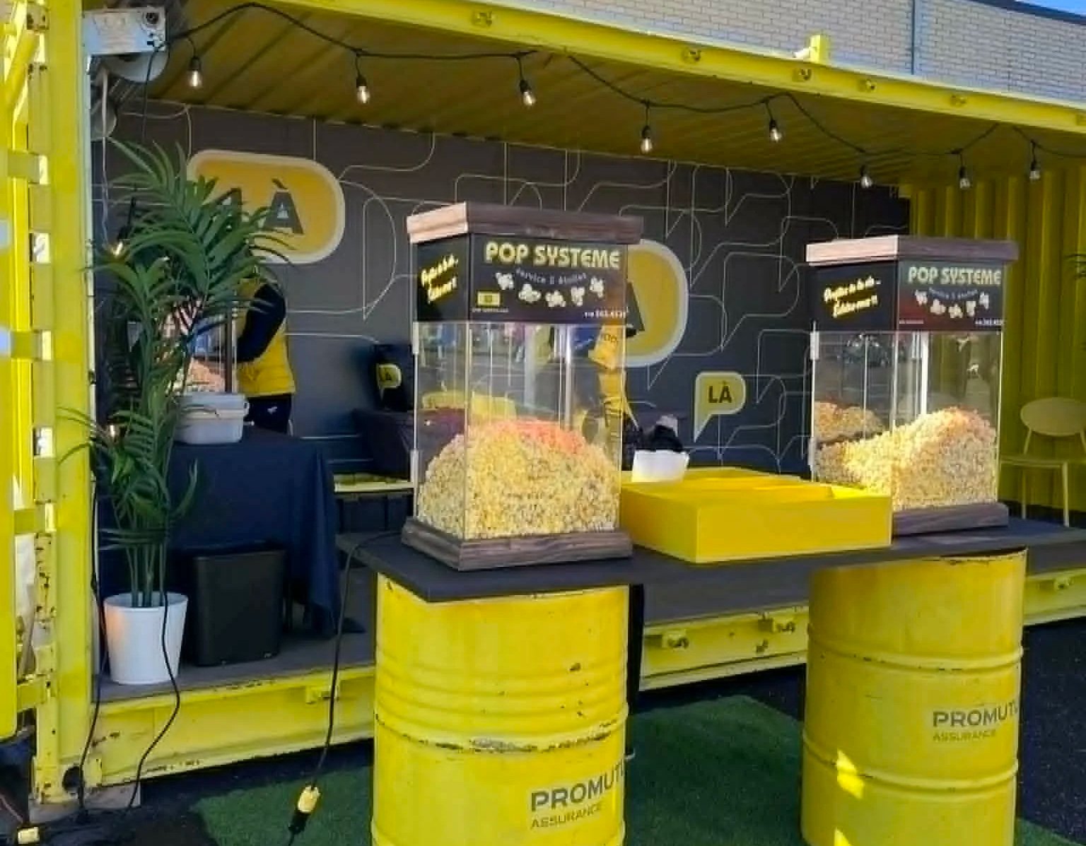Deux réchauds à popcorn Pop Système au demi-marathon de Lévis