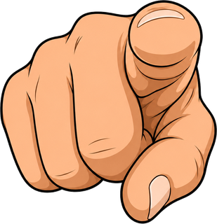 Zeigende Hand