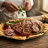 Anatolisches Grillgericht mit Lammspieß und frischen Beilagen bei Tandure in Hannover