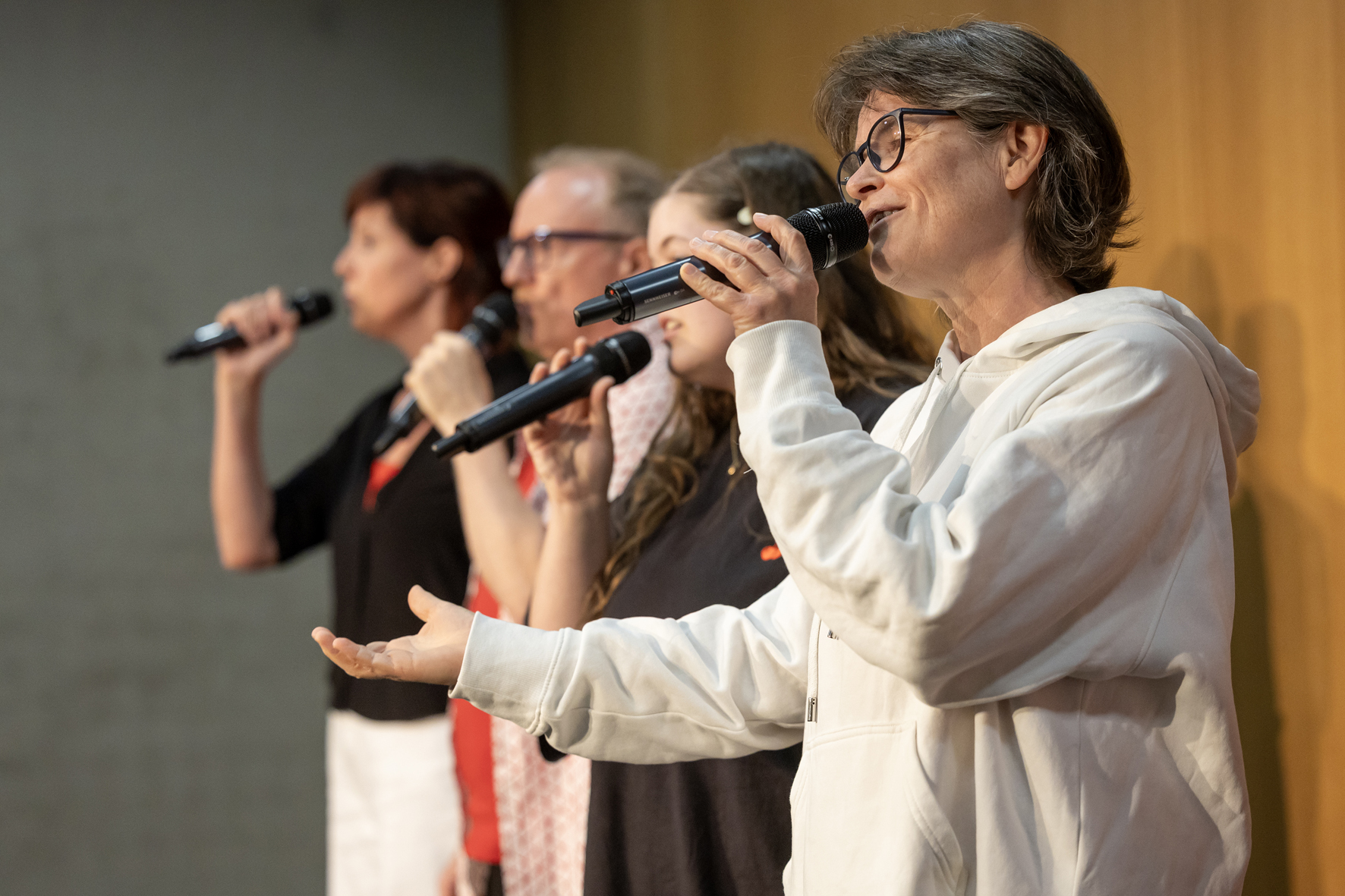 Herzonanz in the Auditorium of the Joanneumsviertel at the Long Night of Choirs, Voices of Spirit 2025, Graz