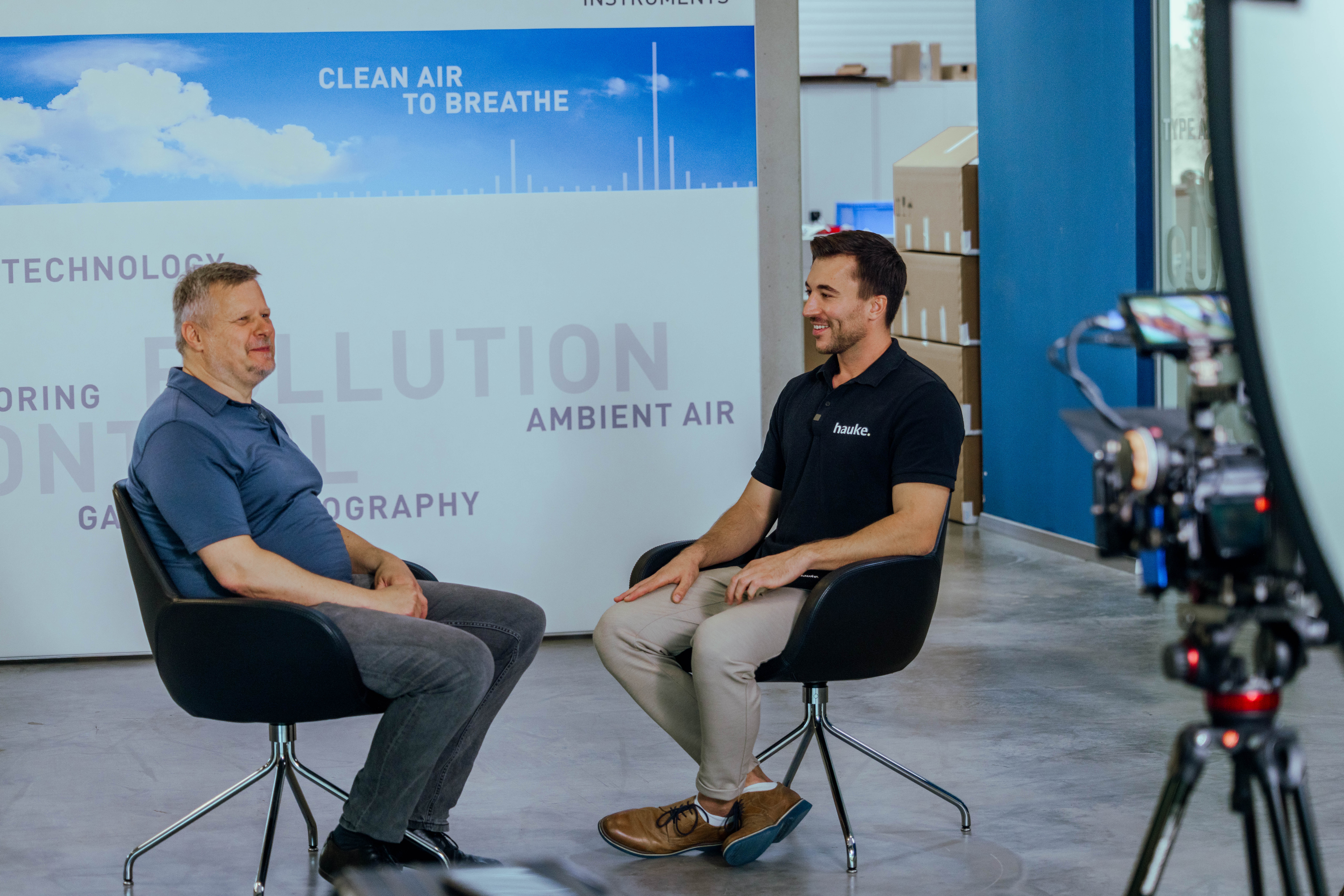 Interview-Dreh bei der Optimierung