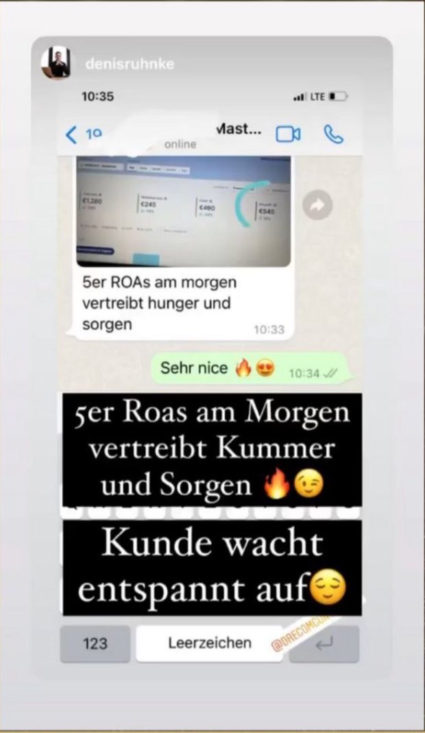 Kundenergebnis 5er ROAS