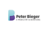 Logo: Peter Bieger E-MOBILITÄT & BERATUNG mit stilisiertem blau-violettem "P".