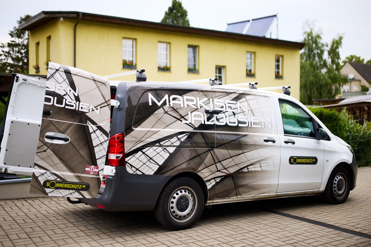 Firmenwagen unseres Handwerksteams im Einsatz