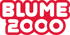 Rotes Logo mit weißer Schrift "BLUME 2000"