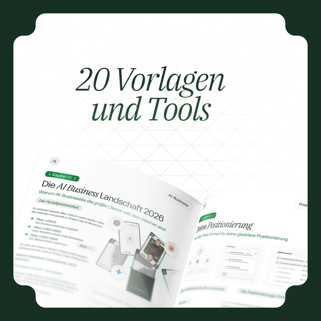 Komplettanleitung: 20 Vorlagen und Tools
