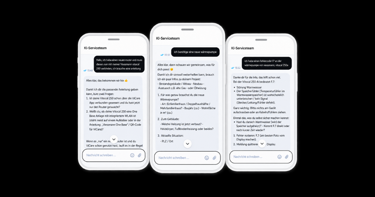 KI-Assistent von NUEVOTHERM: Frage-Antwort-Dialog auf dem Smartphone