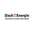 Dach Energie Logo: „Vom Dach. Ins Haus. Fürs Leben.“ mit rotem Haus-Smiley.