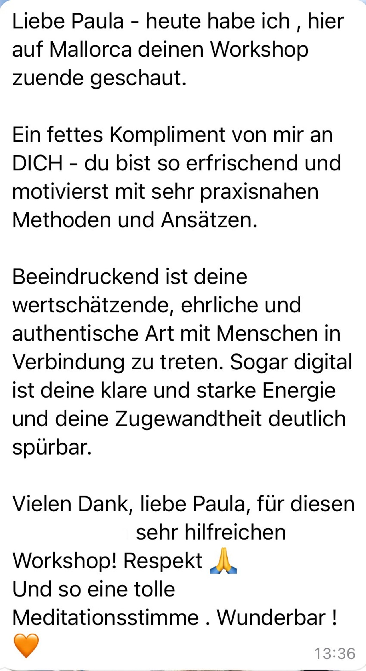 Workshop-Feedback aus Mallorca