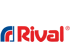 Das Rival-Logo in Rot und Blau mit einem eingetragenen Warenzeichen.
