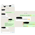 Zwei Screenshots von WhatsApp-Chats mit Nachrichten über Fitness und Wohlbefinden.