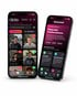Zwei iPhones zeigen die Crush-Dating-App; links eine Profilübersicht, rechts die Sicherheitszentrale mit "Plane dein Treffen sicherer".