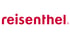 Roter reisenthel Schriftzug in serifenloser Kleinschreibung auf weißem Hintergrund mit einem Punkt am Ende.