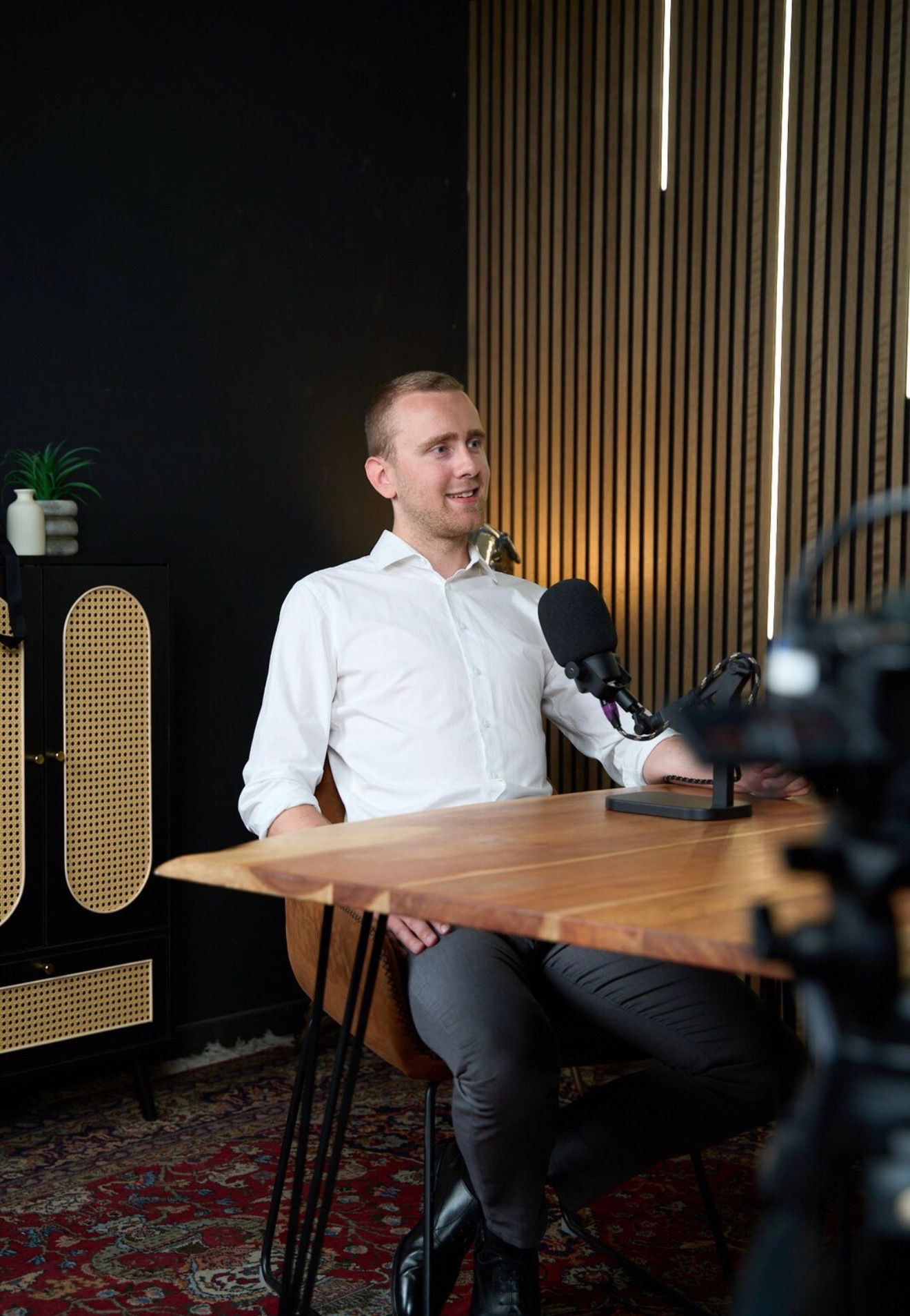 Lukas Lohmann während einer Online-Infoveranstaltung