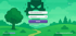 Login screen with an angry pixelated tree monster and text fields for "Email / Gebruikersnaam" and "Wachtwoord."