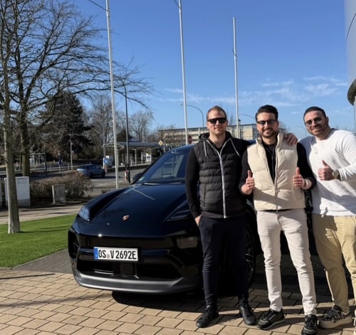Porsche Abholung mit Kunde