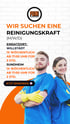 Wir suchen Reinigungskraft (M/W/D) in Willstädt (3 Std.) und Sundheim (2 Std.), jetzt bewerben!