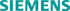 Das Siemens-Logo zeigt das Wort "SIEMENS" in Großbuchstaben und aquamarinblauer Farbe.