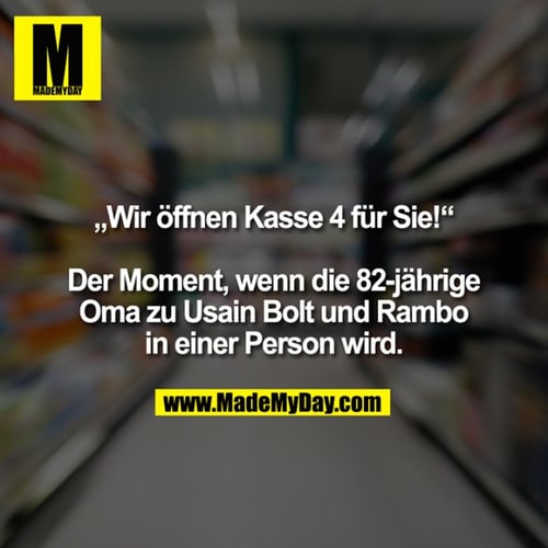 Kassiererjob bei EDEKA: der Moment, wenn die 82-jährige Oma an Kasse 4 zum Sprint ansetzt