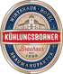 Rundes Logo "KÜHLUNGSBORNER WIRTSHAUS HOTEL BRAUHAUS BRAUMANUFAKTUR SEIT 1999" mit Gebäude.