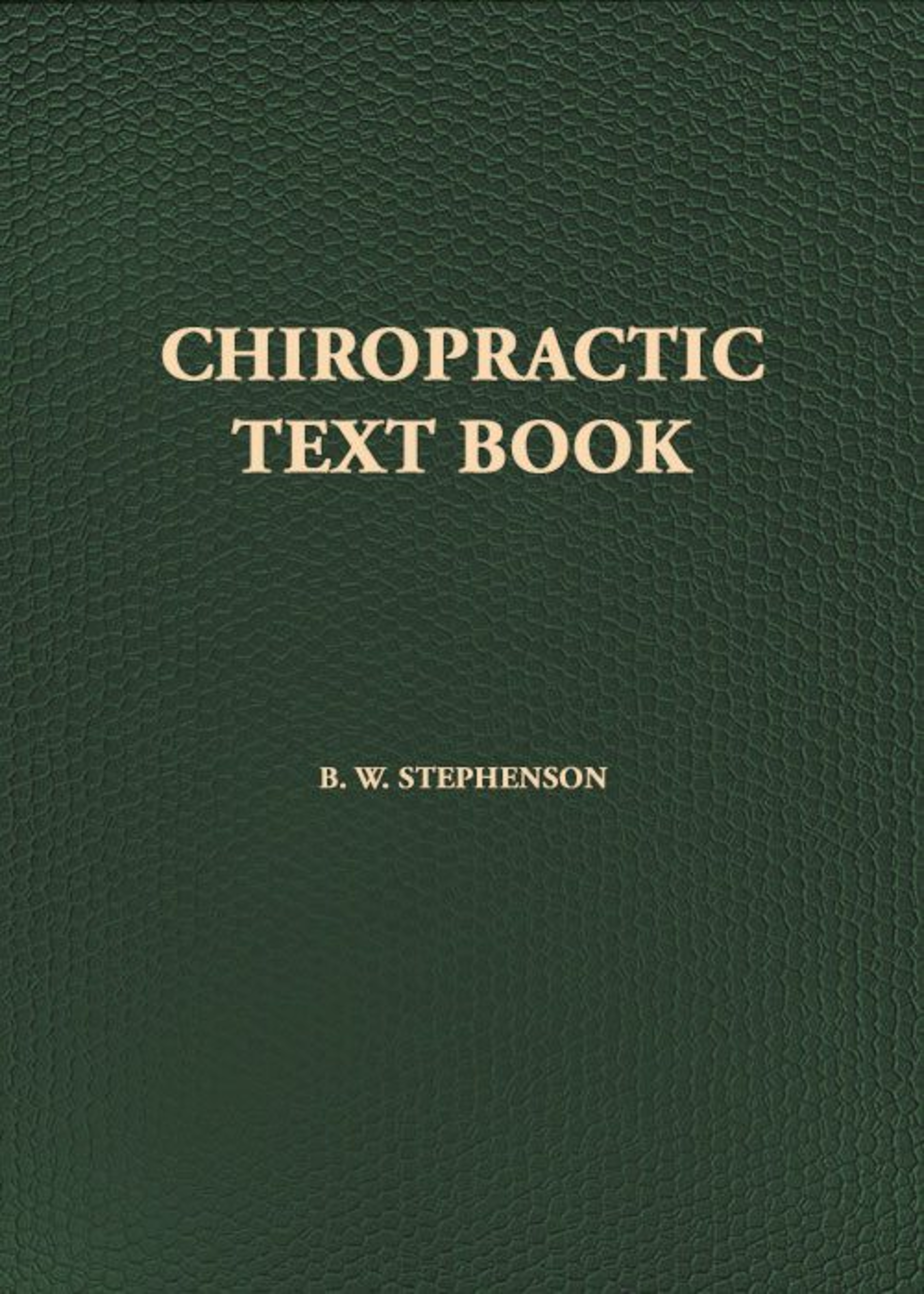 Cover: Chiropractic Text Book