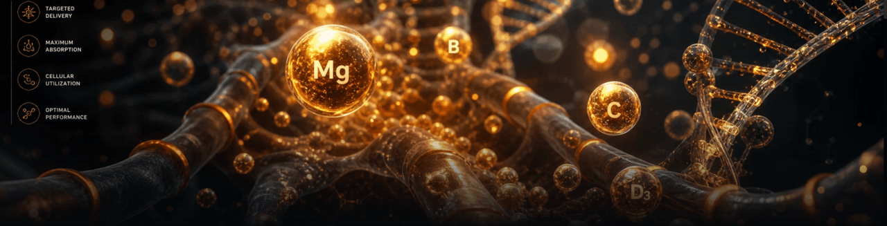 NTC® nutrient transport with micronutrients and a DNA structure