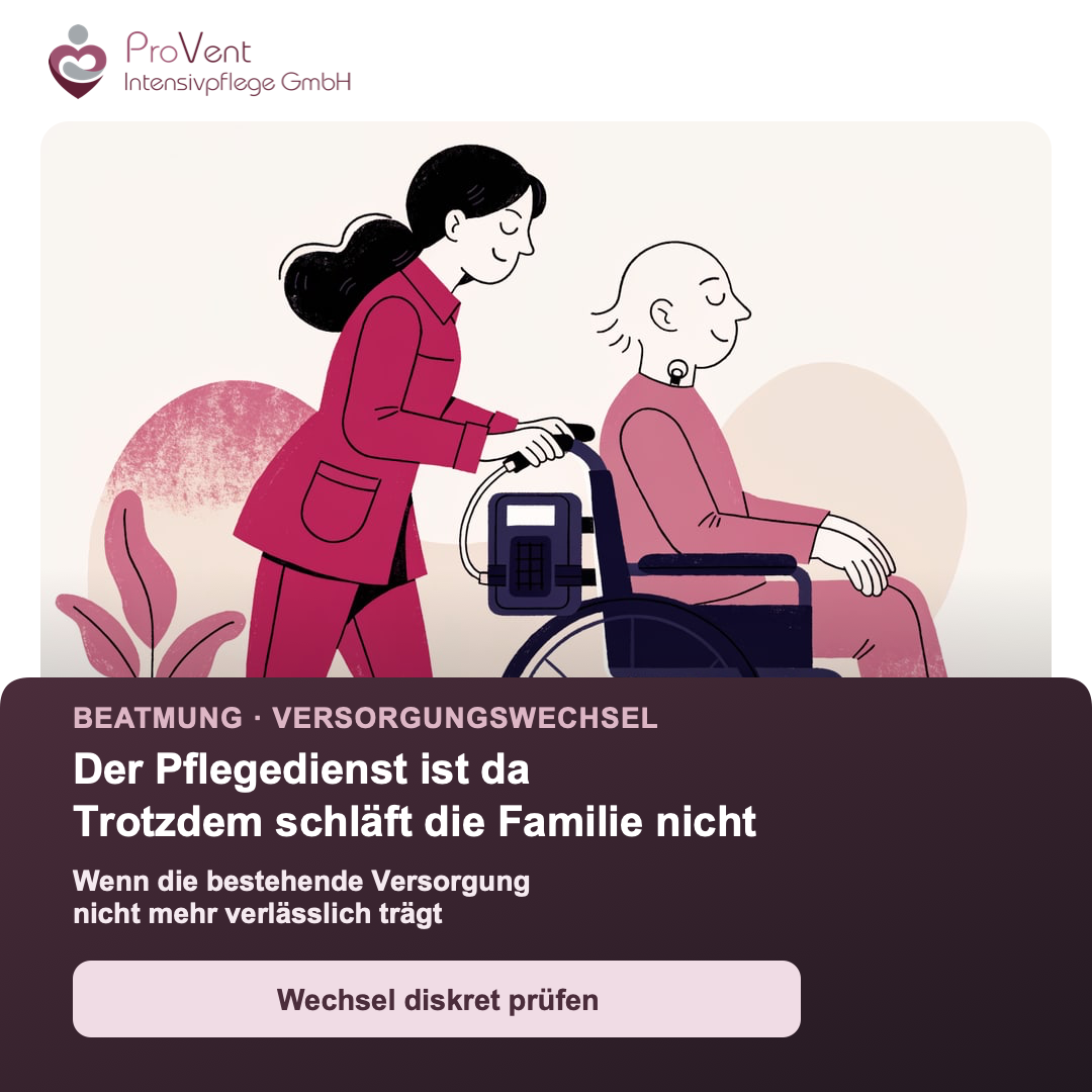 ProVent: Anzeigenmotiv zum Versorgungswechsel