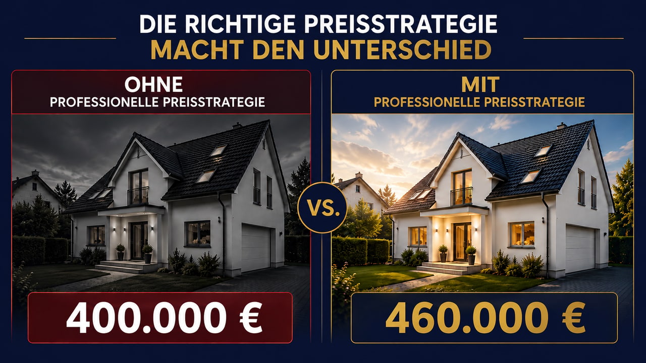 Vergleich: Verkaufspreis ohne und mit professioneller Preisstrategie