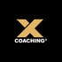 Goldenes "X" über dem weißen Text "COACHING®" auf schwarzem Hintergrund.
