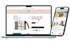 Der Friseur Online Shop von Löwenmähne ersichtlich auf einen Laptop Bildschirm und Smartphone Screen.