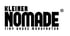 Schwarzes Logo auf weißem Hintergrund: "KLEINER NOMADE" groß, darunter "TINY HOUSE MANUFAKTUR".