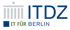 Logo des ITDZ Berlin: stilisierte Säulen mit Punkt, daneben "ITDZ", darunter "IT FÜR BERLIN".