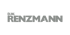 Graues Logo mit dem Text "DR. RENZMANN" auf grünem Hintergrund.