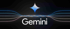 Das Bild zeigt ein digitales Logo mit dem weißen Schriftzug "Gemini" in der Mitte. Über dem Schriftzug befindet sich ein leuchtender, sternförmiger oder rautenförmiger Schein in Blau und Weiß. Das Logo wird von mehreren abstrakten, wellenförmigen Linien in Blau, Pink und Weiß umgeben, die von den Seiten zur Mitte hin verlaufen und einen visuellen Effekt von Daten oder Energieflüssen erzeugen. Der Hintergrund ist dunkel. Das gesamte Design wirkt modern, technologisch und futuristisch.