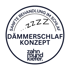 Dämmerschlaf Konzept Logo: "Sanfte Behandlung im Schlaf", "ZZZZ", "zahn mund kiefer"
