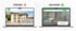 Vorher-Nachher-Vergleich eines Website-Relaunchs für die Glaserei KJH auf zwei Laptops.