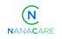 Das NANA CARE Logo mit einem blauen N in einem grünen Kreis.
