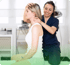 Patient receiving care for severe neck pain in Baltimore